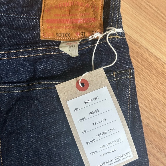 Warehouse Lot 900XX 13.5oz Slim Tapered NWT - never worn 31 x 32 - Picture 6 of 7